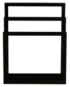 Nobu Solid Mahogany Towel Stand - Black