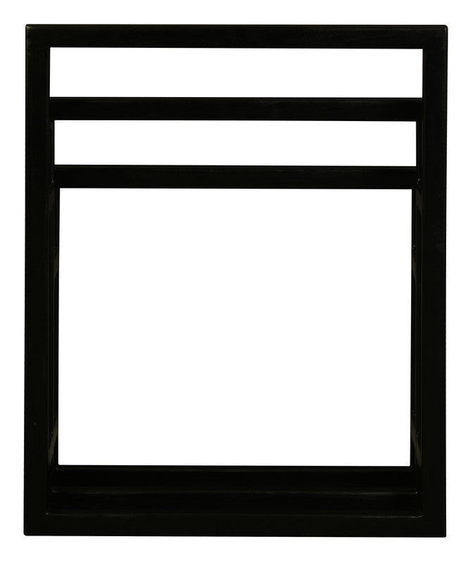 Nobu Solid Mahogany Towel Stand - Black