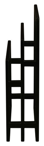 Nobu Solid Mahogany Towel Stand - Black