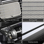 Portable Camping Gas Heater Outdoor Heating Stove Gas Baking Hunting Warmer AU black