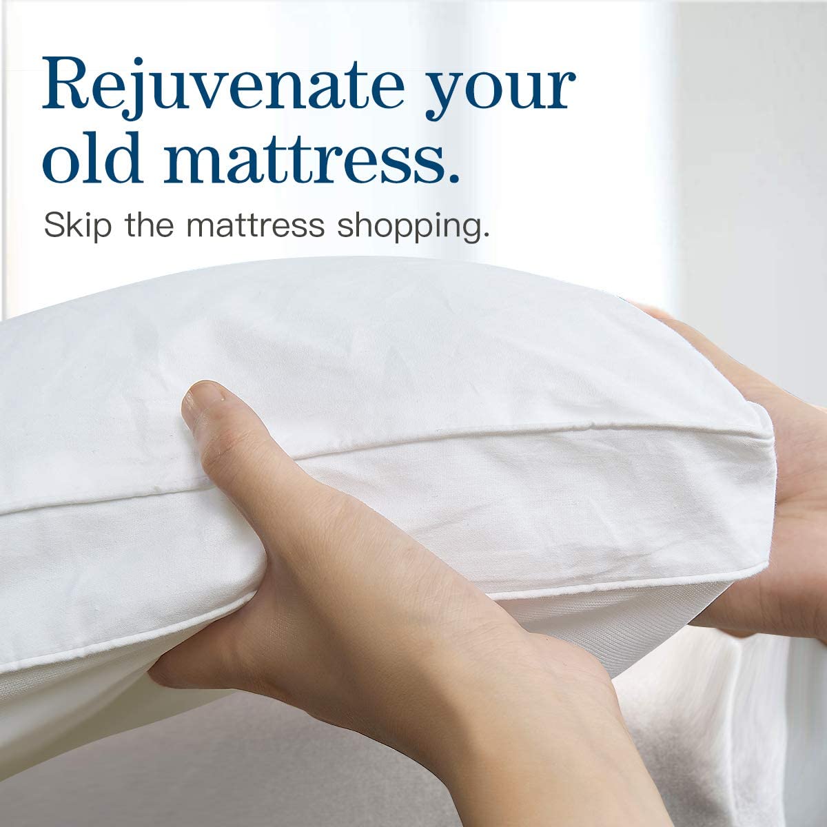 Bamboo Pillowtop Mattress Topper for Ultimate Comfort