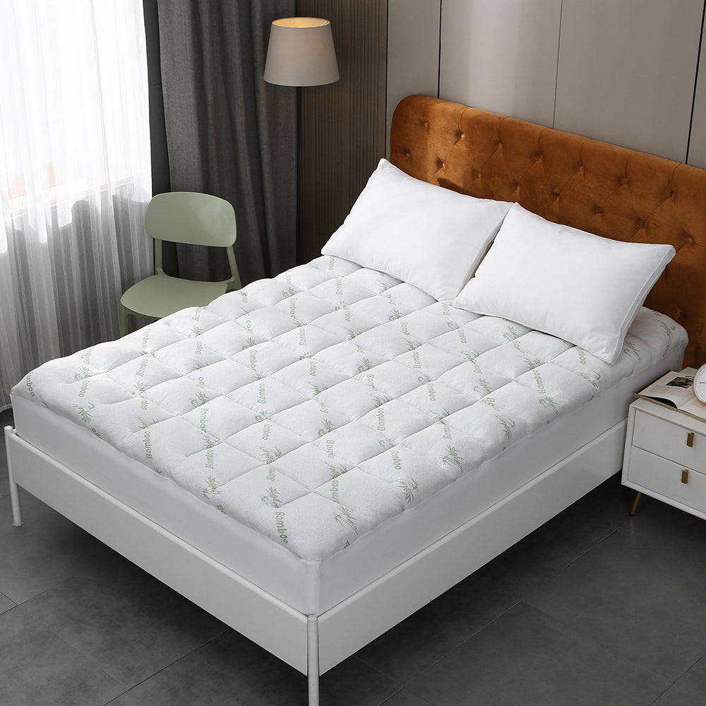 Bamboo Pillowtop Mattress Topper for Ultimate Comfort