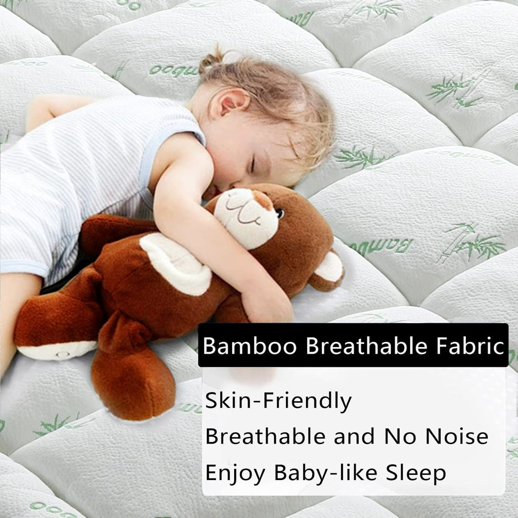Bamboo Pillowtop Mattress Topper for Ultimate Comfort