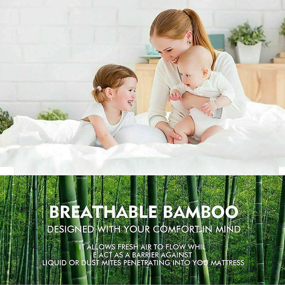 Bamboo Pillowtop Mattress Topper for Ultimate Comfort