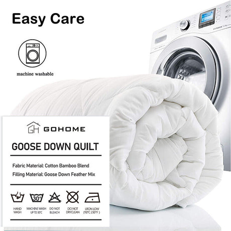 Goose Feather Down Quilt 500 GSM King Size