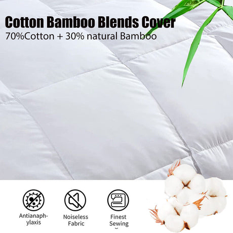 Goose Feather Down Quilt 500 GSM King Size