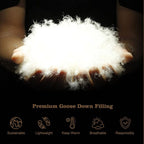 Goose Feather Down Quilt 500 GSM King Size