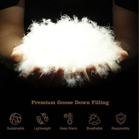 Premium Goose Down 500 GSM Queen Quilt