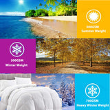 Premium Goose Down 500 GSM Queen Quilt