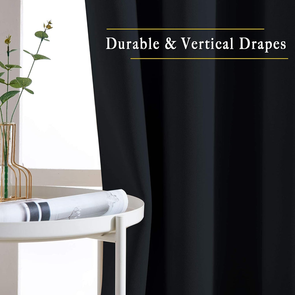 Premium Eyelet Blackout Curtains Pair