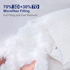 2xKing Adjustable Luxury Cotton Pillows