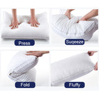 2xQueen Adjustable Luxury Cotton Pillows