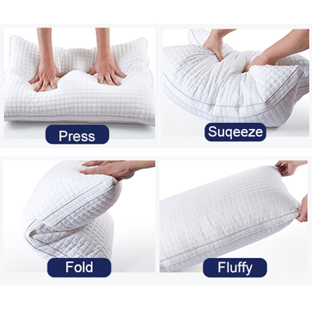 Luxury Adjustable Cotton Pillows - Set of 2