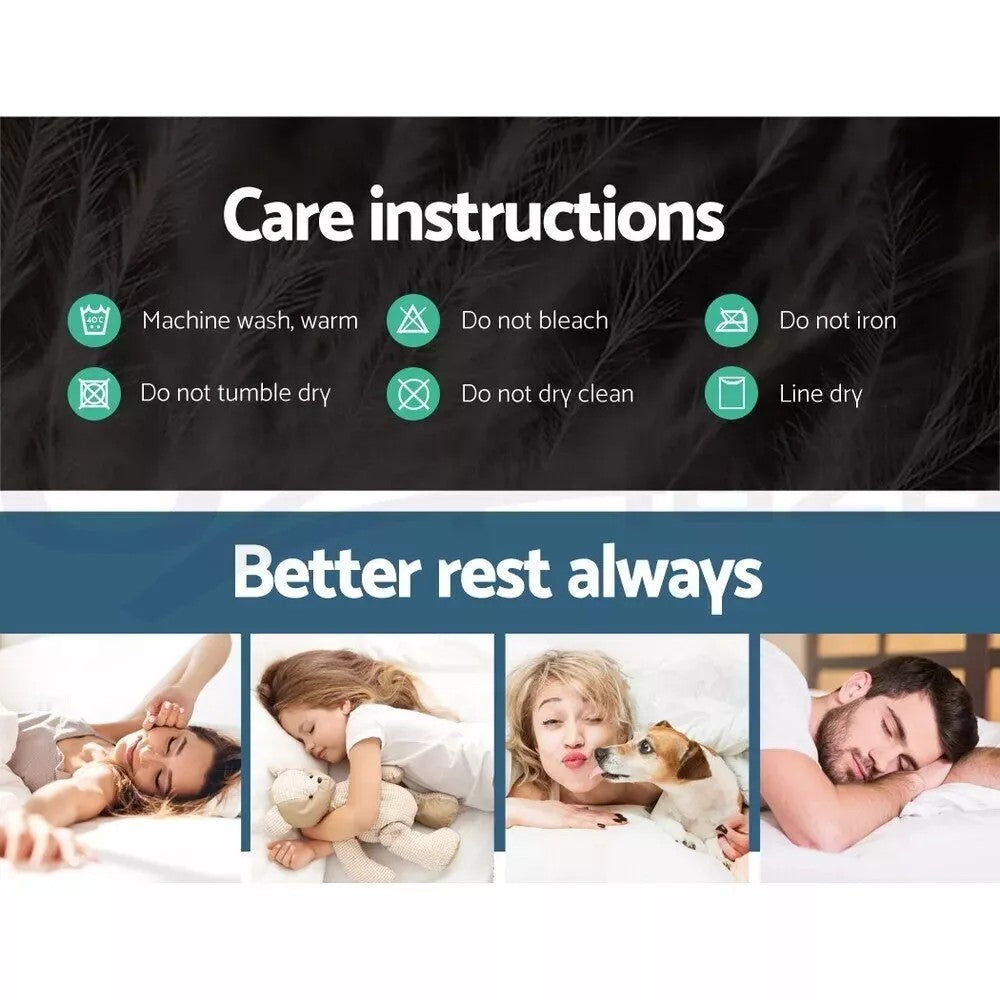 Luxury 5CM Pillowtop Mattress Topper Mat