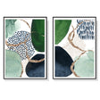 Wall Art Abstract Canvas 2 Sets Framed Decorative Artwork for Living Room or Office