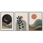 Wall Art Abstract Canvas Set for Living Room Home Office Modern Decorative Artwork