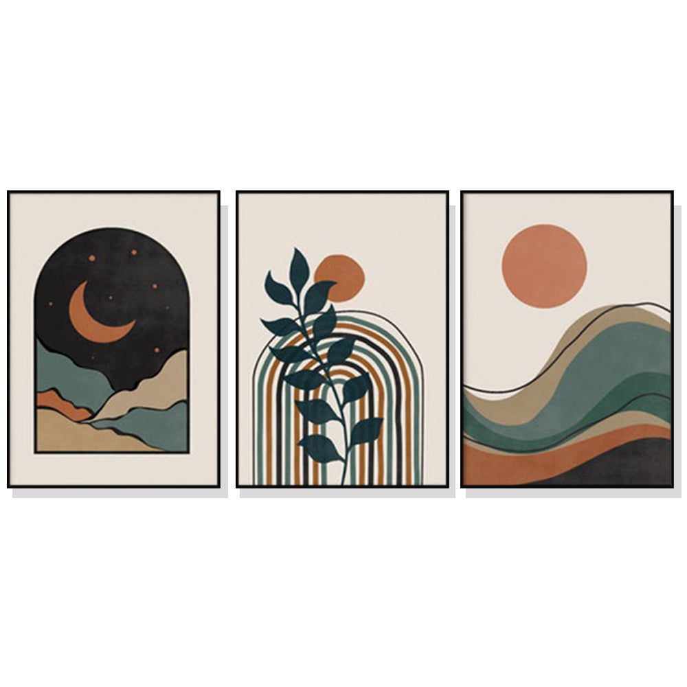 Wall Art Abstract Canvas Set for Living Room Home Office Modern Decorative Artwork