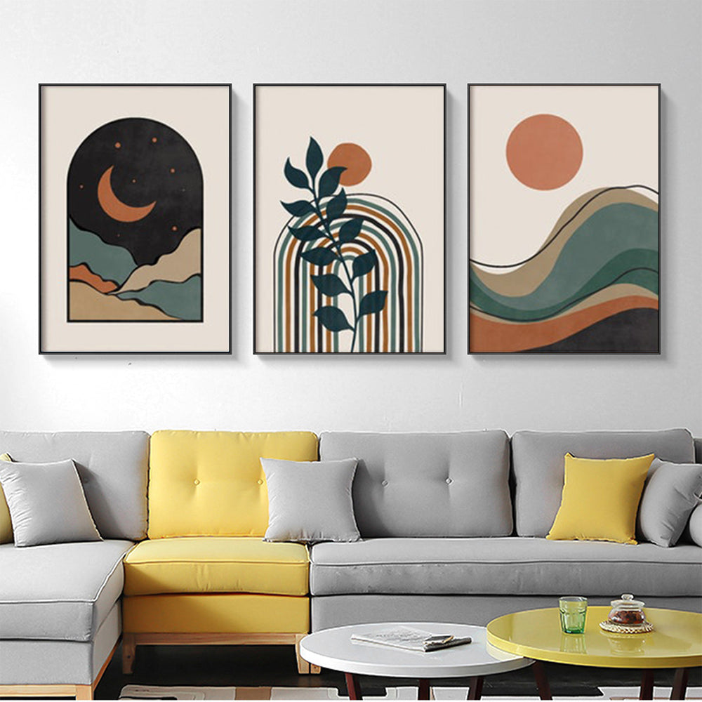 Wall Art Abstract Canvas Set for Living Room Home Office Modern Decorative Artwork