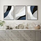 Wall Art Abstract Canvas Set Modern Framed Prints for Living Room Home Decor