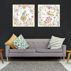 Wall Art Floral Birds Canvas Decorative Home Decor Canvas Print for Living Room