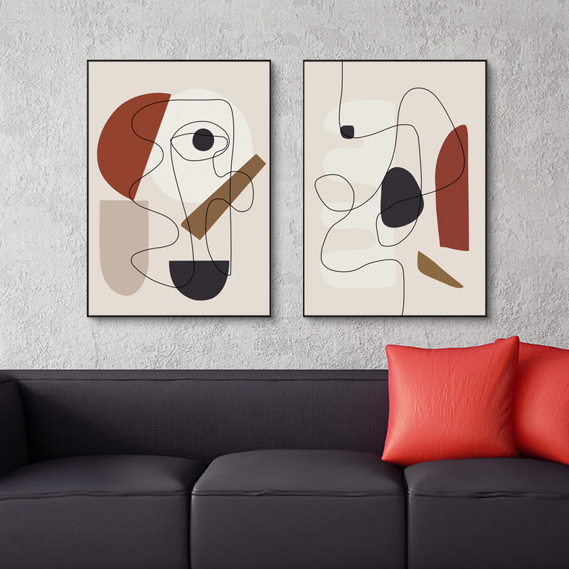 Wall Art Abstract Line Art By Picasso 3 Sets Canvas Modern Home Decor Gallery