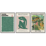 Wall Art Flower Market Matisse Print Yayoi Kusama Canvas Collection Modern Prints