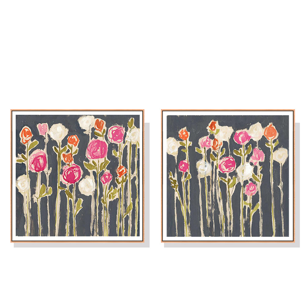 Wall Art Laurels Lollies 2 Sets Wood Frame Canvas Decorative Home Wall Decor