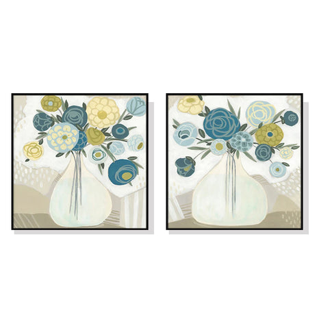 Wall Art Bouquet Framed Canvas Decorative Modern Living Room Bedroom Home Decor