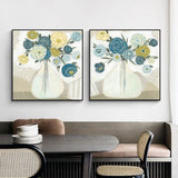 Wall Art Bouquet Framed Canvas Decorative Modern Living Room Bedroom Home Decor