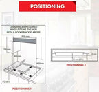 60cm Black Gas Glass Cooktop