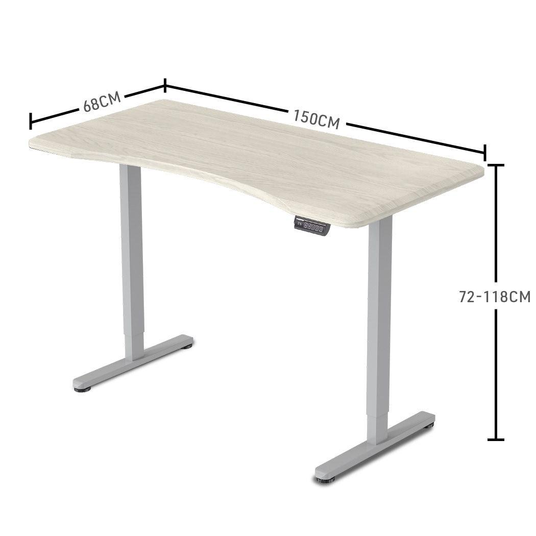 FORTIA Electric Sit-Stand Desk 150x68cm