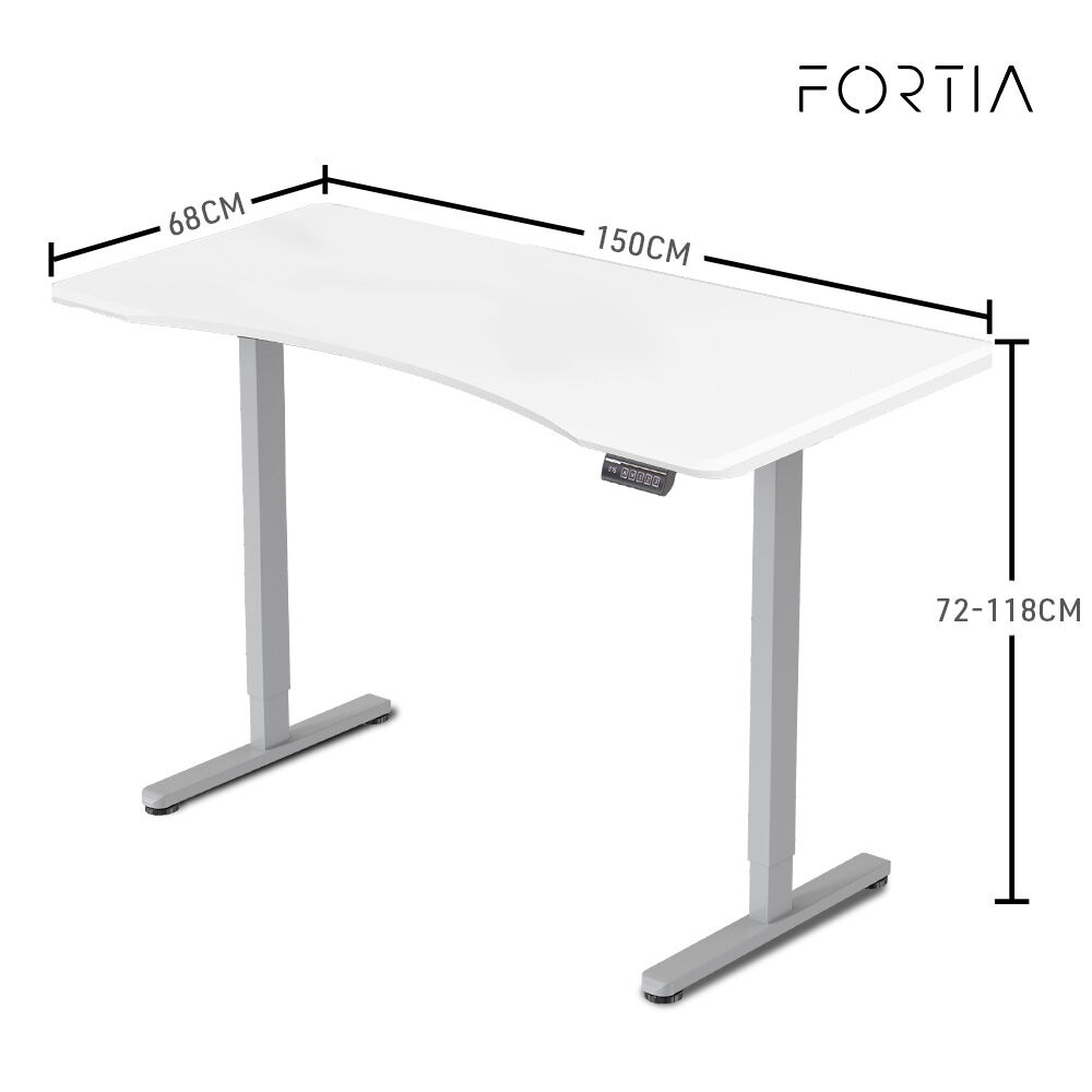 FORTIA Electric Sit-Stand Desk 150x68cm