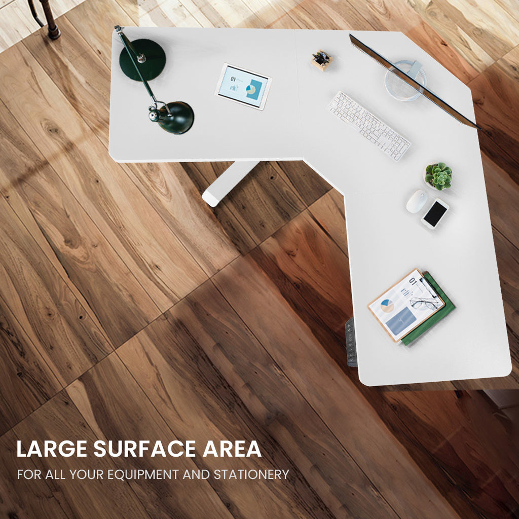 Fortia Dual-Motor Adjustable Electric Corner Desk