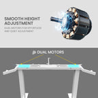 Fortia Dual-Motor Adjustable Electric Corner Desk