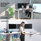 Fortia Dual-Motor Adjustable Electric Corner Desk