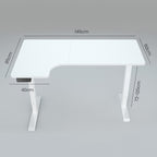 FORTIA Dual Motor L-Shaped Adjustable Desk