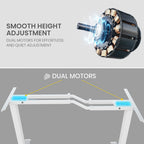 FORTIA Dual Motor L-Shaped Adjustable Desk
