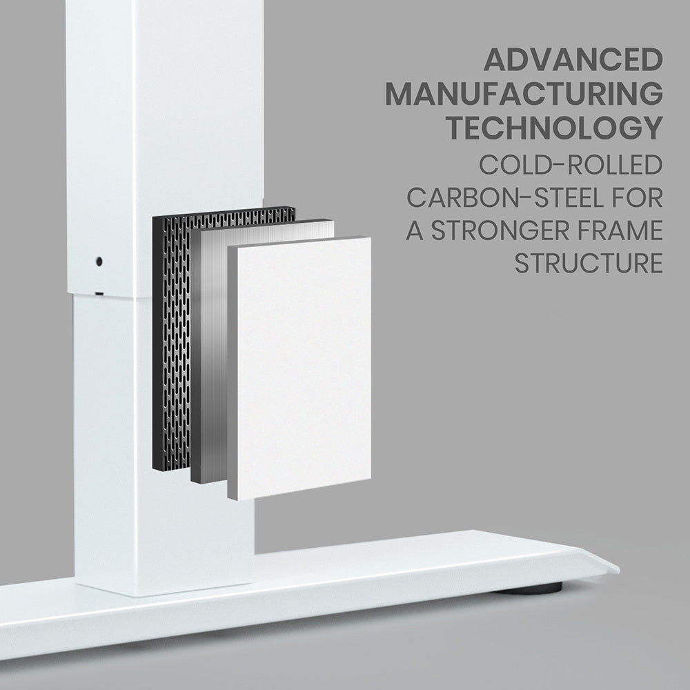 FORTIA Dual Motor L-Shaped Adjustable Desk