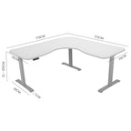 FORTIA 3-Motor Height Adjustable Corner Desk