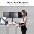 FORTIA 3-Motor Height Adjustable Corner Desk