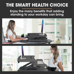 FORTIA 90cm Adjustable Sit-Stand Desk Riser