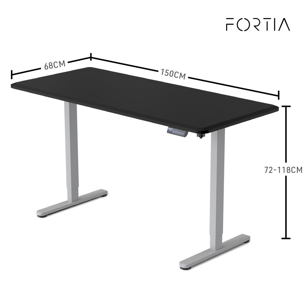 FORTIA Electric Height Adjustable Sit Stand Desk