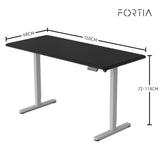 FORTIA Electric Height Adjustable Sit Stand Desk