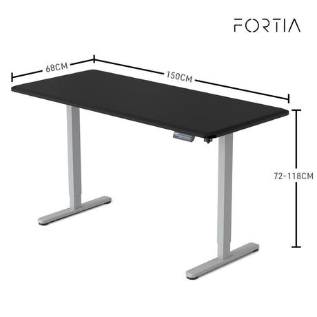 FORTIA Electric Height Adjustable Sit Stand Desk