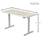 FORTIA Electric Height Adjustable Sit Stand Desk