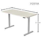 FORTIA Electric Height Adjustable Sit Stand Desk