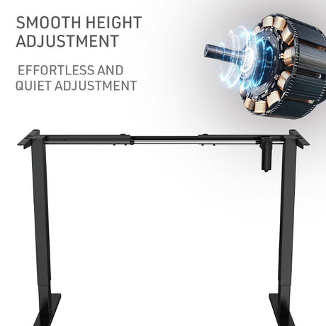 Fortia Motorized Height Adjustable Sit Stand Desk