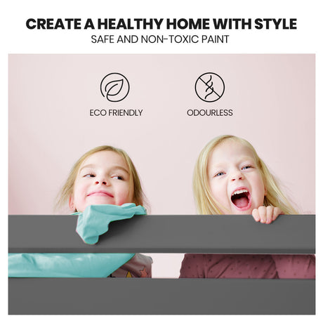 Kingston Slumber Bunk Bed Triple Wooden Single Over Double Beds for Kids, Solid Pine Wood, Convertible Design, Grey