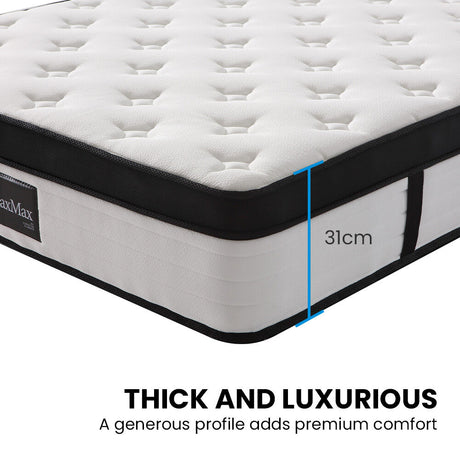 Kingston Slumber RelaxMax 31cm Medium Pocket Spring Mattress