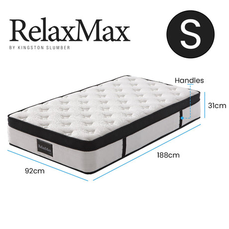 Kingston Slumber RelaxMax 31cm Medium Pocket Spring Mattress
